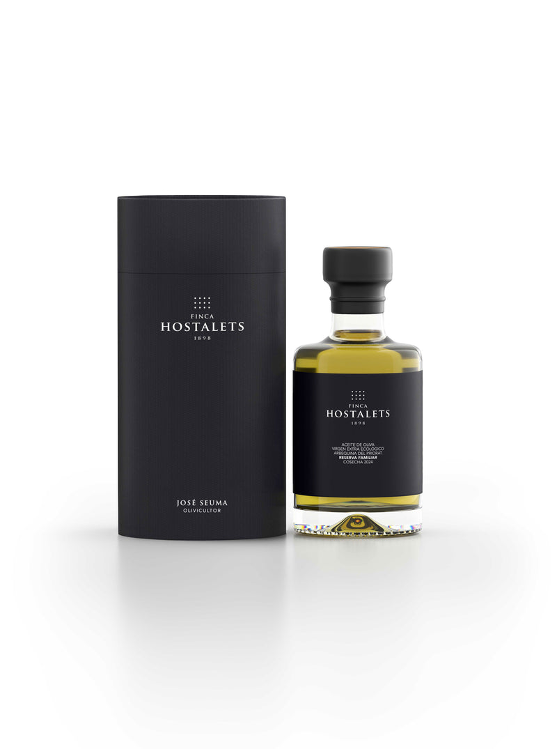 Organic Extra Virgin Olive Oil Arbequina "RESERVA FAMILIAR 2023", 100 ML : Gourmet Product : Sustainable and Organic Agriculture