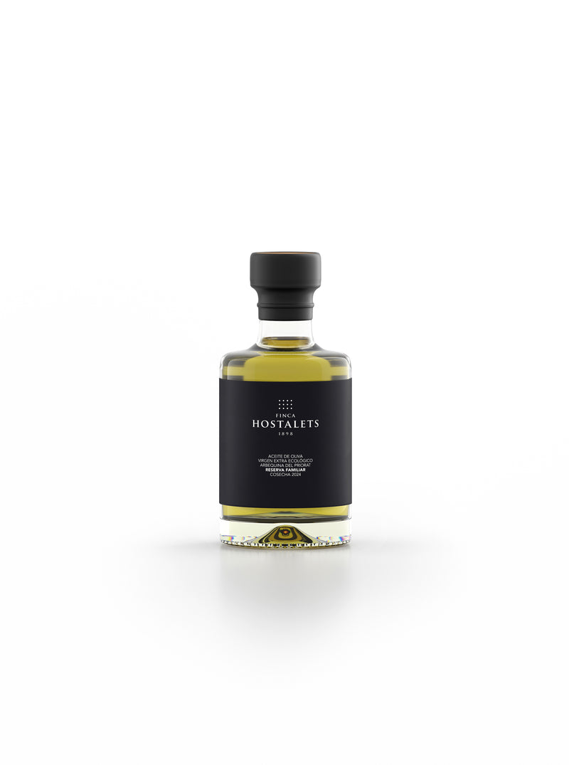 Organic Extra Virgin Olive Oil Arbequina "RESERVA FAMILIAR 2023", 100 ML : Gourmet Product : Sustainable and Organic Agriculture